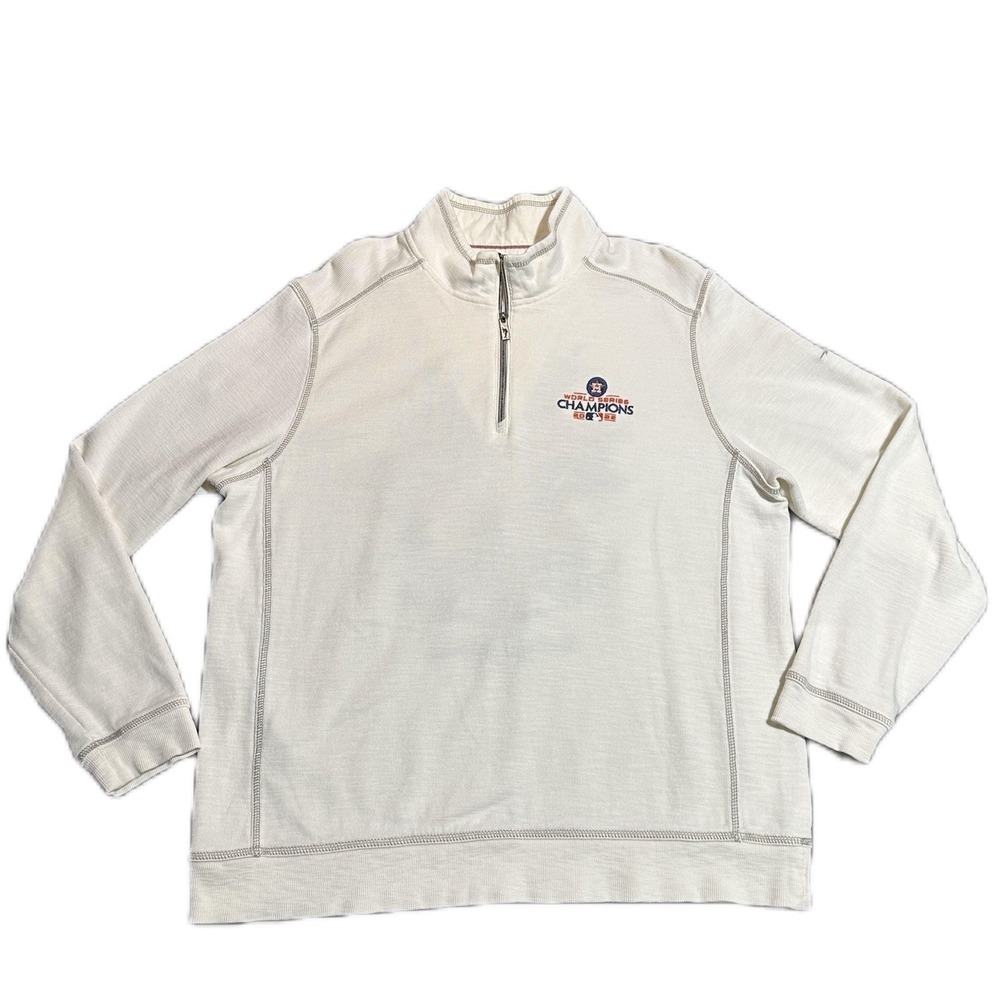 Houston Astros Tommy Bahama 2022 World Series Champions Tobago Bay Half-Zip